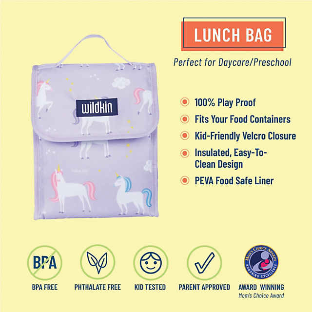 Wildkin Insulated Lunch Bag, Kids Lunch Bags