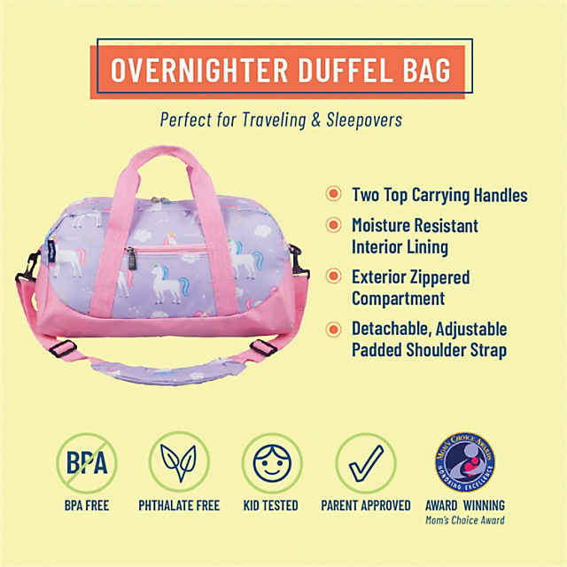 Personalized Kids Travel & Sleepover Duffel Bag