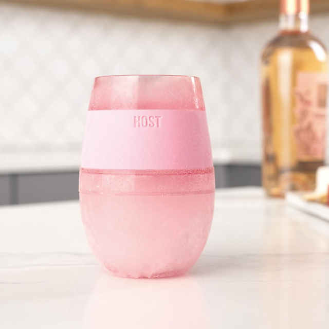 Wine FREEZE™ Cooling Cup in Translucent Pink Set of 4