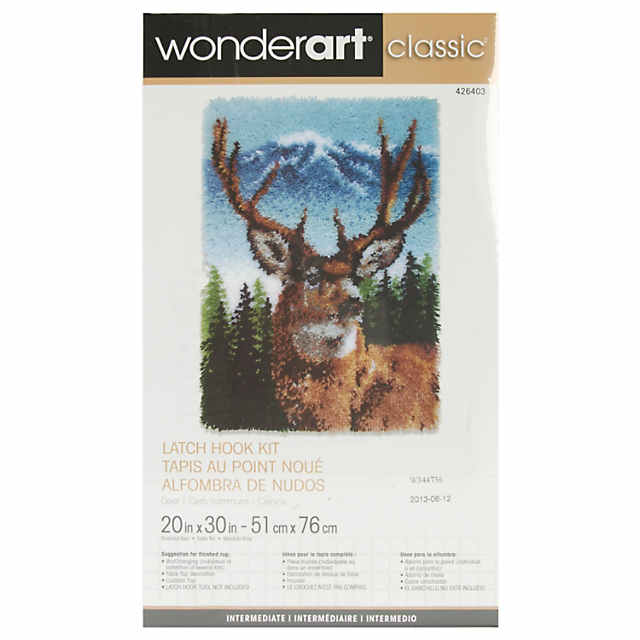 Wonderart Classic Latch Hook Kit 20x30 Deer