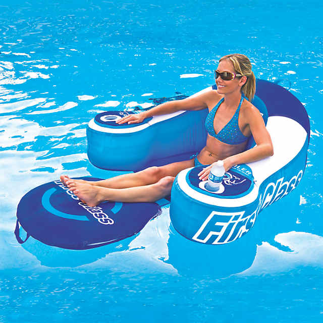 BigMouth Inc. Water Blaster Pool Float, Inflatable Seat Floatie with Squirt  Gun & Back Rest, Fun Pool Games