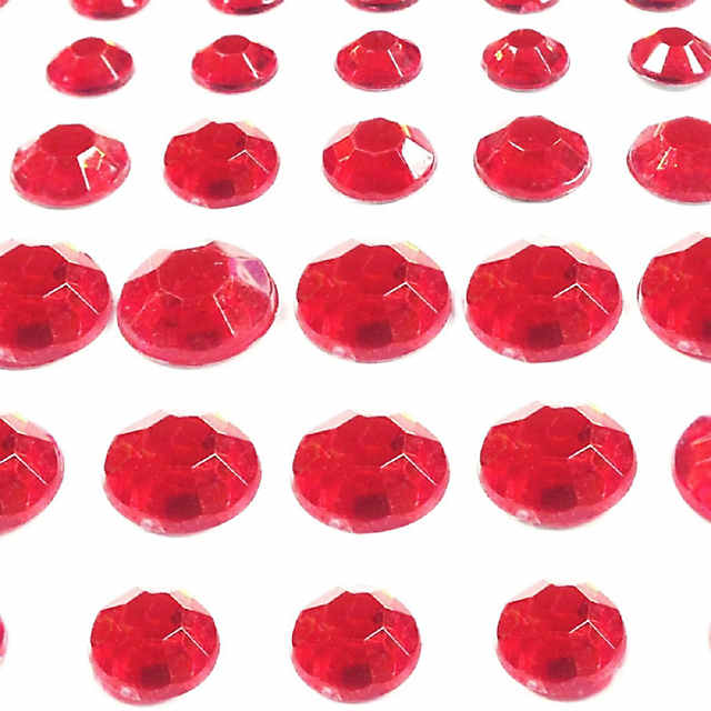 Round Adhesive Diamond Gem Stickers, 12mm 