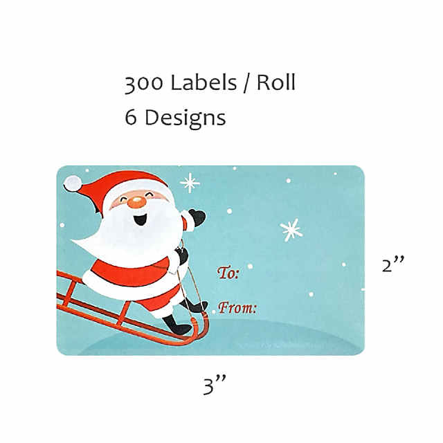 Christmas Tags for Gifts - 50 Pieces Christmas Gift Tags Self-Adhesive  Stickers - 10 Different Designs Gift Tags Sticker Christmas - to and from Christmas  Labels for Gifts Self Adhesive - Kraft Color 