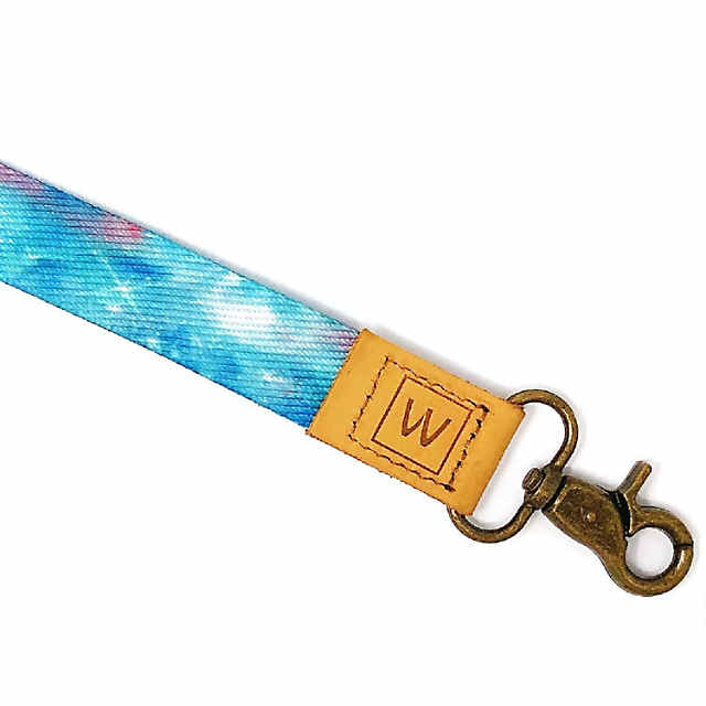 Wrapables Lanyard Keychain and ID Badge Holder Galaxy Blue