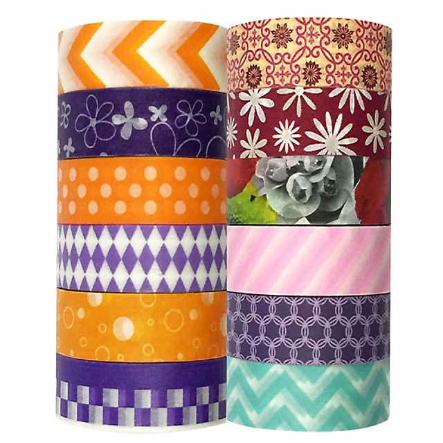 Wrapables Washi Tapes Decorative Masking Tapes, Set of 12 ADSET32