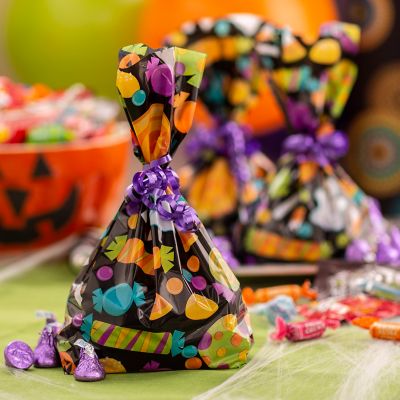Halloween Ghost Cellophane Treat Bags - 12 Pc.