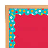 Colorful Dots on Turquoise Bulletin Board Borders - Discontinued