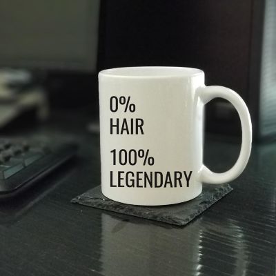 0% Hair 100% Legendary Ceramic Mug Image 1