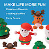 1" - 1 1/2" 3D Christmas Character Multicolor Rubber Erasers - 24 Pc. Image 1