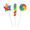 1 1/2" - 2 1/2" Bulk 250 Pc. Rainbow Mini Swirl Lollipop Assortment Image 1