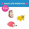 1 1/2" 3D Woodland Animal-Shaped Rubber Erasers - 24 Pc. Image 2