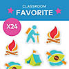 1 1/2" Assorted Camp Icons Rubber Erasers - 24 Pc. Image 1