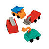 1 1/2" Assorted Construction Truck-Shaped Rubber Erasers - 12 Pc. Image 1