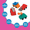 1 1/2" Assorted Construction Truck-Shaped Rubber Erasers - 12 Pc. Image 2