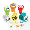 1 1/2" Assorted Train Symbols Plastic Stampers - 24 Pc. Image 1