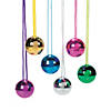 1 1/2" Bright Colors Disco Ball Necklaces Assortment - 12 Pc. Image 1