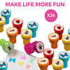 1 1/2&quot; Bug Self-Inking Bright Color Plastic Stampers - 24 Pc. Image 1