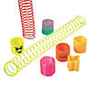 1 1/2" Bulk 100 Pc. Mini Multicolor Plastic Magic Spring Assortment Image 1