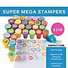 1 1/2" Bulk 210 Pc. Super Mega Shapes & Faces Plastic Stamper Assortment Image 1