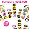 1 1/2" Bulk 300 Pc. Classic Halloween Design Paper Sticker Rolls Image 3