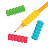 1 1/2" Bulk 48 Pc. Assorted Colors Bumpy Foam Pencil Grips Image 1