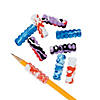 1 1/2" Bulk 48 Pc. Fun Multicolor Foam Pencil Grips Image 1