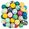 1 1/2&quot; Bulk 48 Pc. Mini Multicolor Rubber Bouncy Ball Assortment Image 1