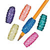 1 1/2" Bulk 48 Pc. Pearlized Sticky Solid Color Vinyl Pencil Grips Image 1