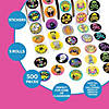 1 1/2" Bulk 500 Pc. Halloween Creatures Roll Sticker Assortment Image 1