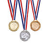 1 1/2" Bulk 72 Pc. 1st, 2nd & 3rd Place Award Medals on 32" Ribbons Image 1