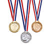 1 1/2&quot; Bulk 72 Pc. 1st, 2nd &amp; 3rd Place Award Medals on 32&quot; Ribbons Image 1