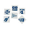 1 1/2" Bulk 72 Pc. Blue Go Team Temporary Tattoos Assortment Image 1