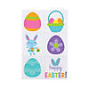 1 1/2" Bulk 72 Pc. Easter Colorful Glitter Temporary Tattoos Image 1