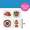 1 1/2&quot; Bulk 72 Pc. Firefighter Icons Temporary Tattoos     Image 2