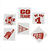 1 1/2" Bulk 72 Pc. Red Go Team Temporary Tattoos Assortment Image 1