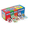 1 1/2" Bulk MyPlate Food Groups Multicolor Paper Rolls of Stickers - 500 Pc. Image 1