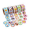 1 1/2&quot; Bulk MyPlate Food Groups Multicolor Paper Rolls of Stickers - 500 Pc. Image 1
