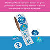 1 1/2" Child Abuse Awareness Paper Sticker Roll - 100 Pc. Image 2