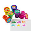 1 1/2" Encouragement Self-Inking Bright Color Plastic Stampers - 24 Pc. Image 1