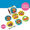1 1/2" Fall-Themed Thanksgiving Sticker Roll &amp;#8211; 100 Pc.  Image 1