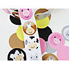 1 1/2" Farm Animal Face Multicolor Paper Sticker Roll - 100 Pc. Image 1