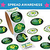 1 1/2" Green Mental Health Awareness Paper Sticker Roll - 100 Pc. Image 3