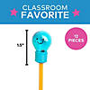 1 1/2" Lightbulb-Shaped Plastic Pencil Sharpeners - 12 Pc. Image 1