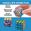 1 1/2&quot; Mini Bright Printed Pattern Plastic Puzzle Cubes - 12 Pc. Image 1