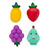 1 1/2" Mini Fruit Mochi Squishy Rubber Stress Toys - 12 Pc. Image 1