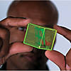 1 1/2" Mini Glitter Cube Clear Plastic Brain Teasers - 24 Pc. Image 2