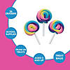 1 1/2" Mini Multicolor Lollipop-Shaped Rubber Erasers - 24 Pc. Image 2