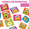 1 1/2" Motivational Funtastic Food Friends Sticker Roll - 100 Pc. Image 2