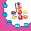 1 1/2" Multicolor Friendly Fruit Characters Paper Sticker Roll - 100 Pc. Image 3