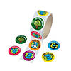 1 1/2" Multicolor Save the Earth Paper Sticker Roll &#8211; 100 Pc. Image 1